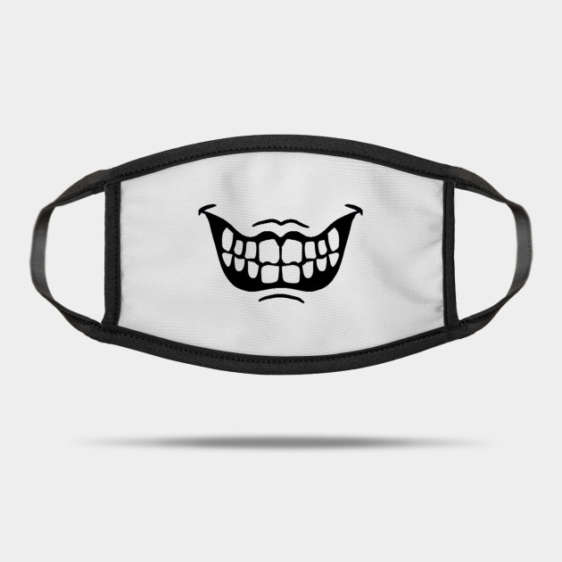 Face Mouth Mask Washable Reusable Smile Design Cover Face