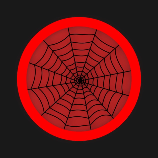 Halloween Spiderweb Red by Celtic Morrigan