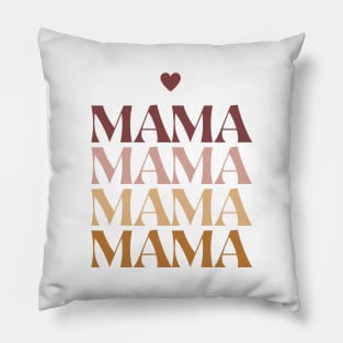 Mama Mother's Day Retro Pillow