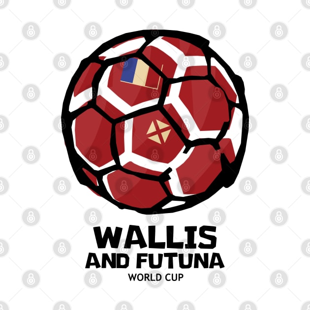 Wallis and Futuna Football Country Flag by KewaleeTee