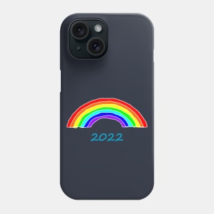 Hand Drawn Rainbow Blue 2022 Phone Case