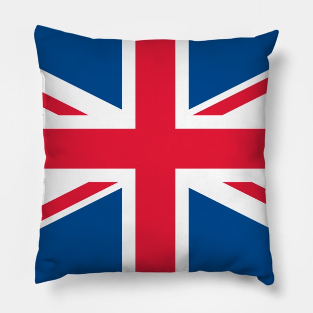 Union Jack Flag Pillow by TheShirtGypsy