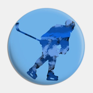 Hockey Player (Blue) Pin