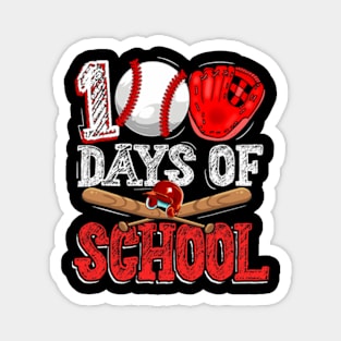 100 Days of School Baseball Teacher Magnet