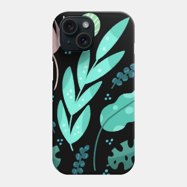 Tropical Flora Phone Case by Valeria Frustaci 