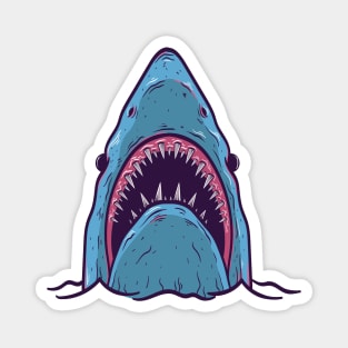 Shark head Design T-shirt STICKERS CASES MUGS WALL ART NOTEBOOKS PILLOWS TOTES TAPESTRIES PINS MAGNETS MASKS Magnet