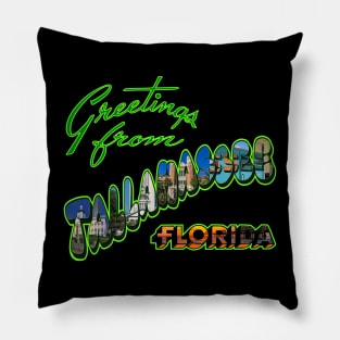 Tallahassee A Design that Captures, The Essence Of The Capital City Of Florida With a Rich History Pillow