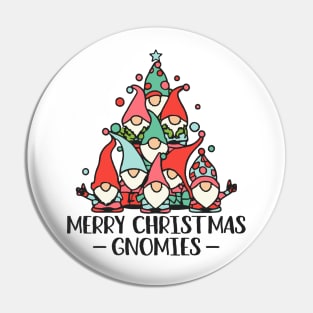 Merry Christmas Gnomies Pin