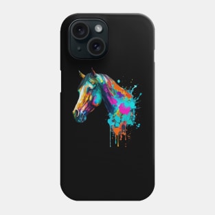 Watercolor horse head Phone Case