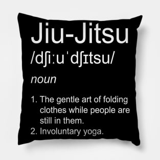 Brazilian Jiu-Jitsu BJJ Men Kids Ju-Jitsu Definition Pillow