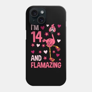 I'm 14 and Flamazing Flamingo Phone Case