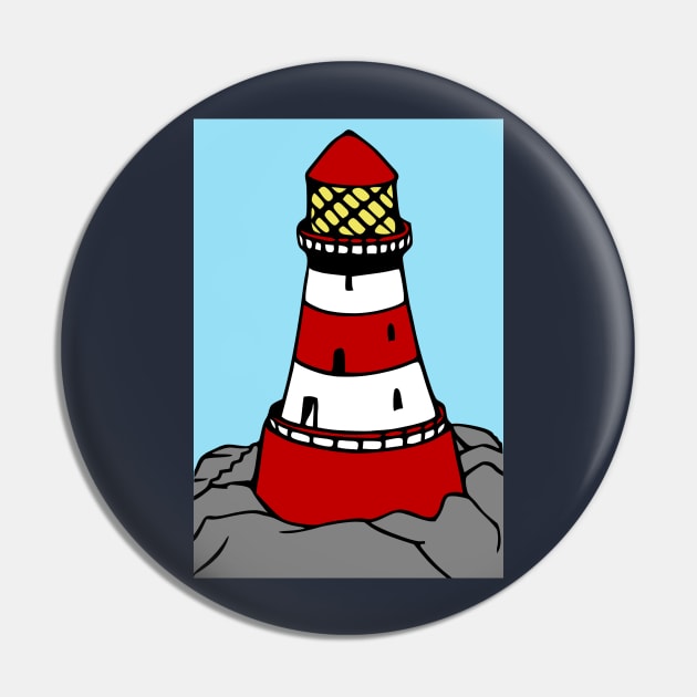 Lighthouse Pin by KayBee Gift Shop