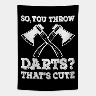 Funny Axe Throwing Axe Thrower Quotes Tapestry