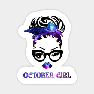 October Girl Galaxy Magnet