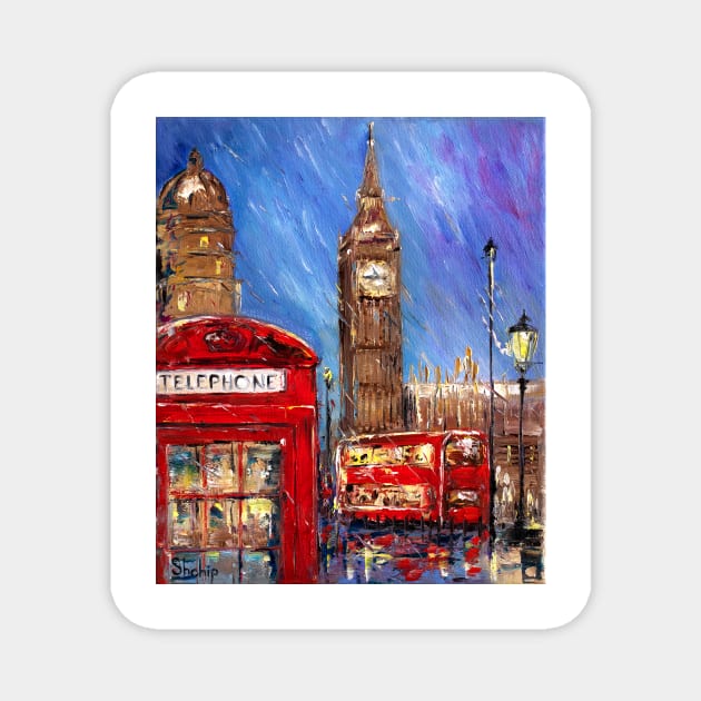 London Rain Magnet by NataliaShchip