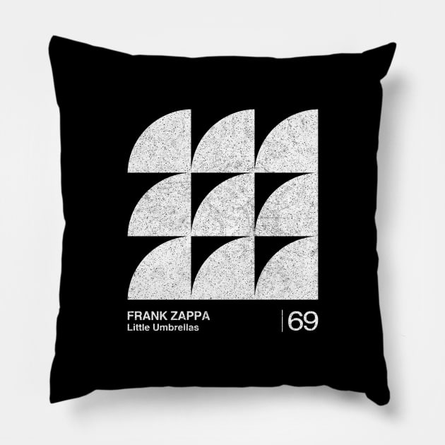 Frank Zappa / Minimalist Graphic Artwork Design Pillow by saudade