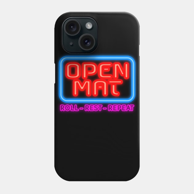 Open Mat - Jiu Jitsu rolls Phone Case by undersideland