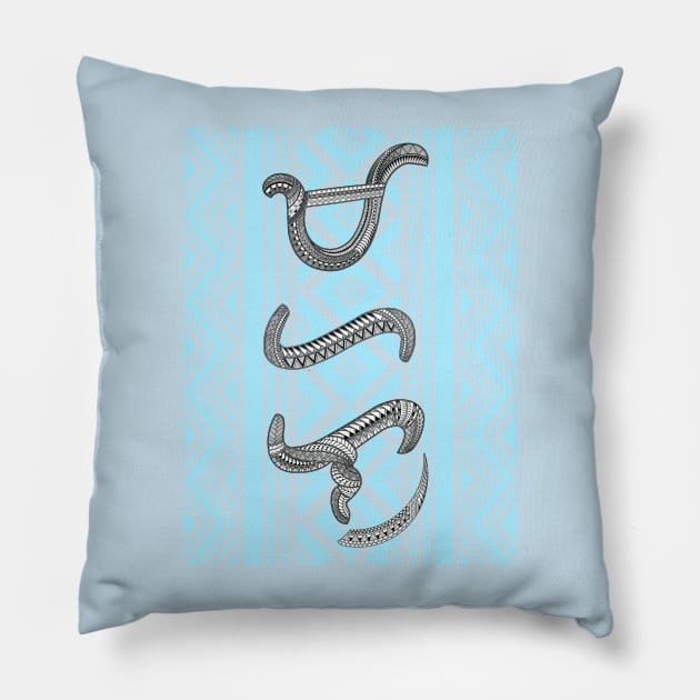 Baybayin word Mahal (Love) Pillow by Pirma Pinas