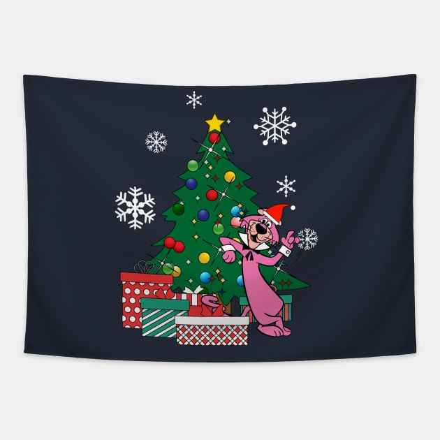 Snagglepuss Around The Christmas Tree Tapestry by Nova5