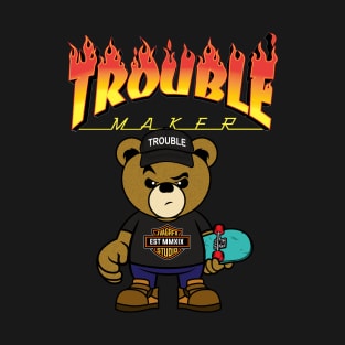 skater teddy bear T-Shirt