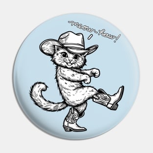 Meowhaw Country Cat Pin