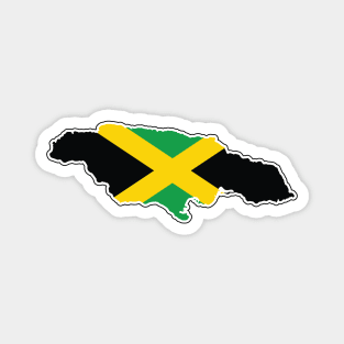 Jamaica National Flag and Map Magnet