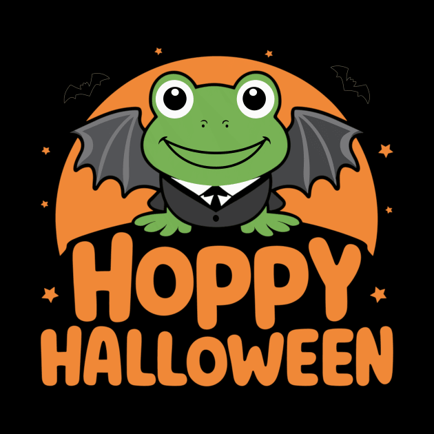 Hoppy Halloween | Batwing Frog Spooky Season by DefineWear