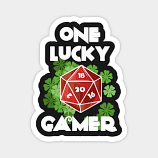 Dungeons & Dragons - One Lucky Gamer - D20 DnD Dice Set Magnet