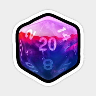 Nat20 Blue Purple Red Mountains Magnet