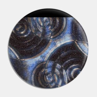 Abstract Spiral Digital Art Pin