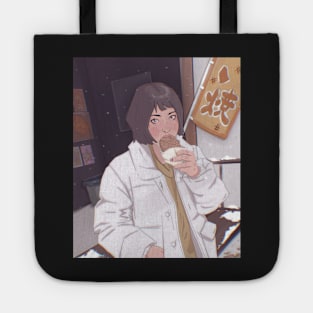 Anime girl eating an icecream Tote