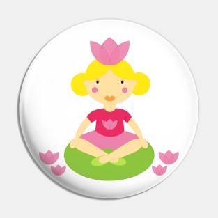 Lilyana Water Lily Girl Digital Art | Melanie Jensen Illustrations Pin