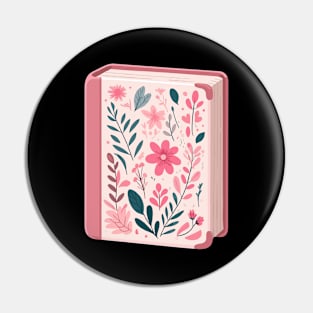 Pink Floral Book Pin