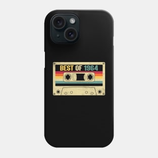 Best Of 1964 60th Birthday Gifts Cassette Tape Vintage Phone Case