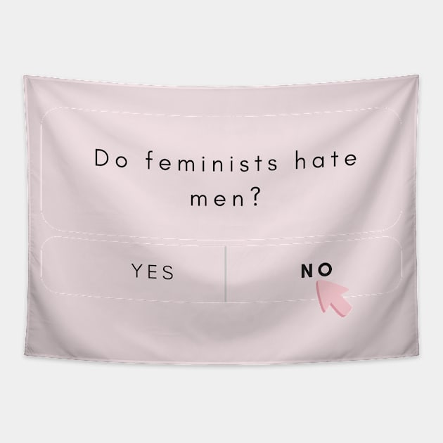 Do feminists hate men? Tapestry by Feminist Vibes