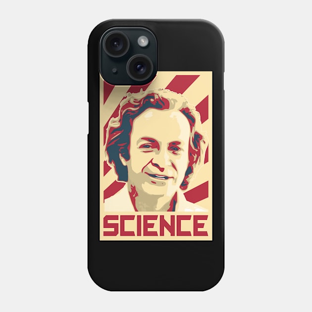 Richard Feynman Retro Science Phone Case by Nerd_art