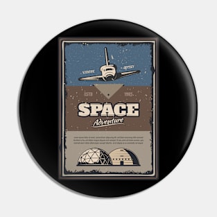 space t shirt Pin