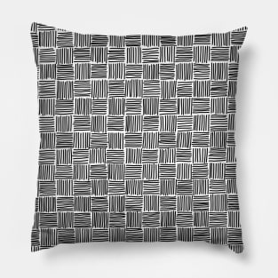 Interlacing of black stripes Pillow