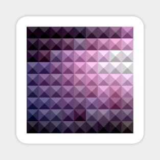 Russian Violet Abstract Low Polygon Background Magnet