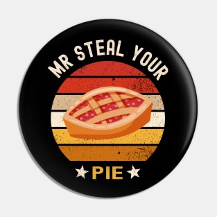 Funny Vintage Mr Steal Your Pie Thanksgiving costume Baby Boy Pin