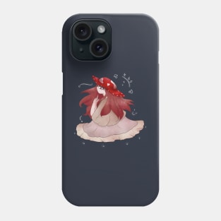 Whimsigoth Cottagecore Red Mushroom Girl Phone Case