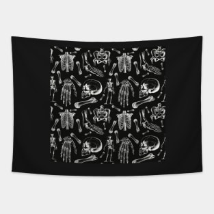 Vintage Anatomy Drawings Black And White Tapestry