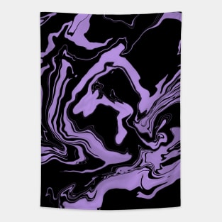 Marble Abstract Purple Black Art Tapestry