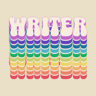 Retro Writer Rainbow T-Shirt