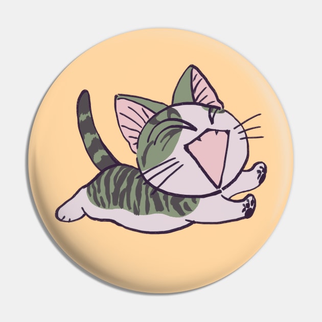 I draw pink pastel happy running chi the kitten 5 / Chi's sweet home Pin by mudwizard