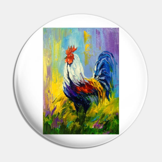 Rooster Pin by OLHADARCHUKART