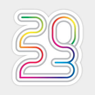 2023 Rainbow Lines Magnet