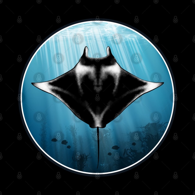 Manta Ray by NicGrayTees