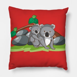 Mama Bear Australian Native Lovely Koala Bear Family Pillow