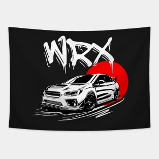 WRX sti illustration vector art Tapestry